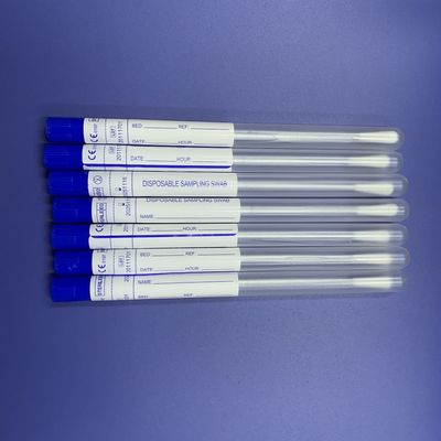 ISO13485 Long Medical Cotton Swabs , Medical Nasal Swab For Virus Test
