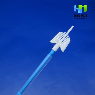 PP LDPE Cleaning Head Plastic Handle 20cm Pap Smear Broom